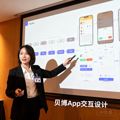产品总监李娜展示贝博App交互设计